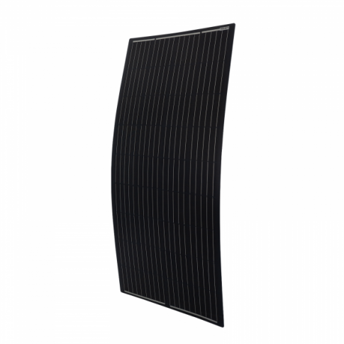 200W Black Reinforced Semi flexible Solar Panel Kit