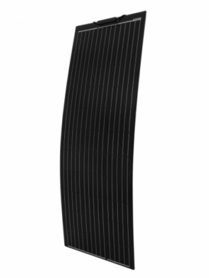 150W Black Reinforced Semi Flexible Solar Panel Kit