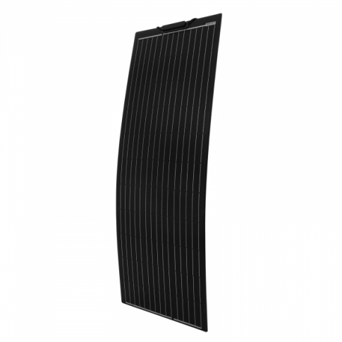 150W Black Reinforced Semi Flexible Solar Panel Kit
